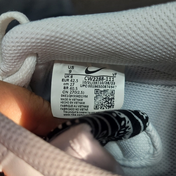 Air Force 1 Low Nike White Black Paisley Bandana Custom New with box - Picture 7 of 7